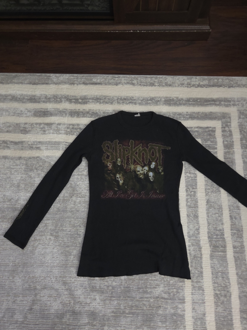 Slipknot All I've Got Is Insane Long Sleeve Thermal Shirt size Small cut Tag